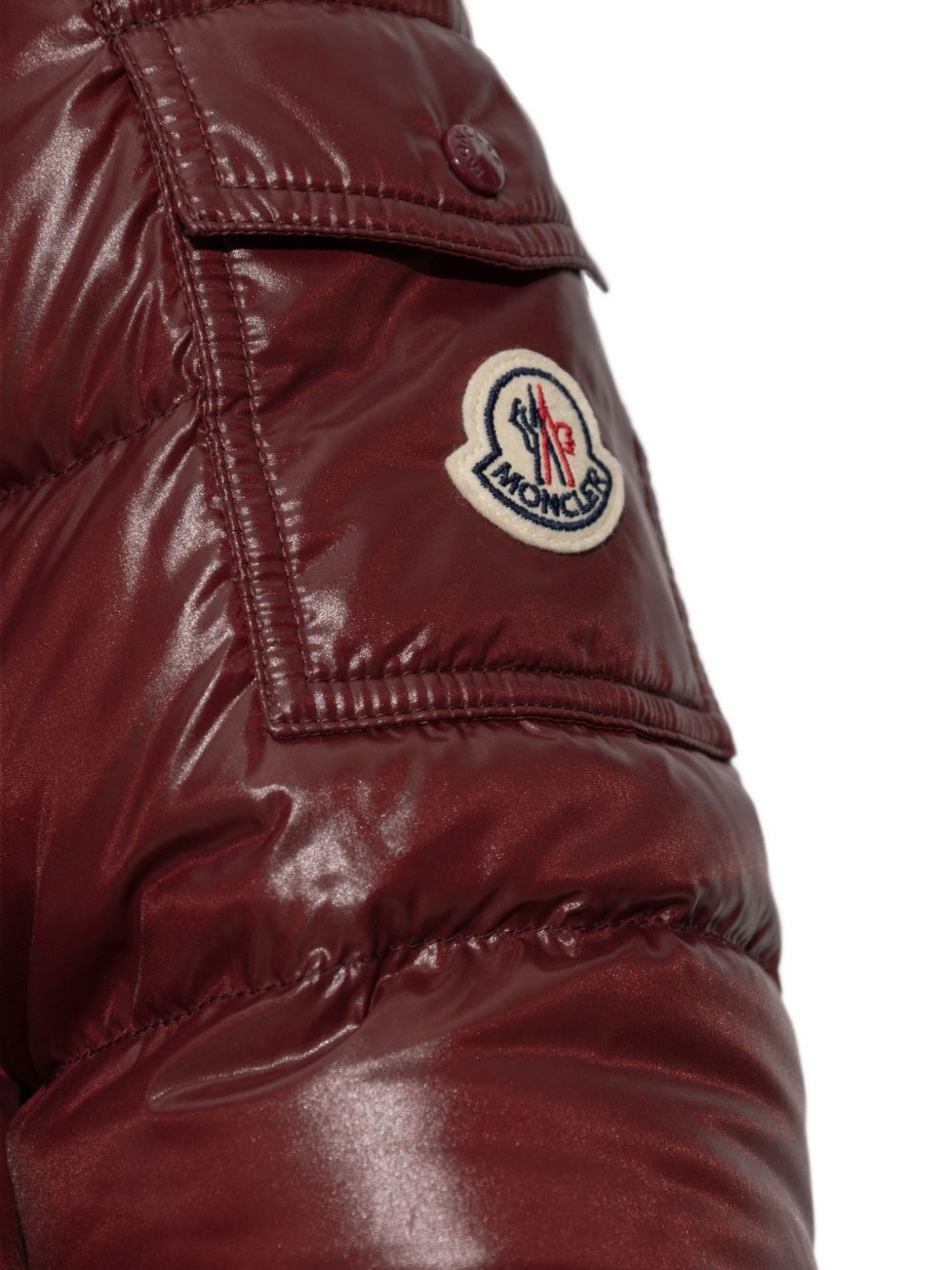 MONCLER Barante Down Jacket - Burgundy