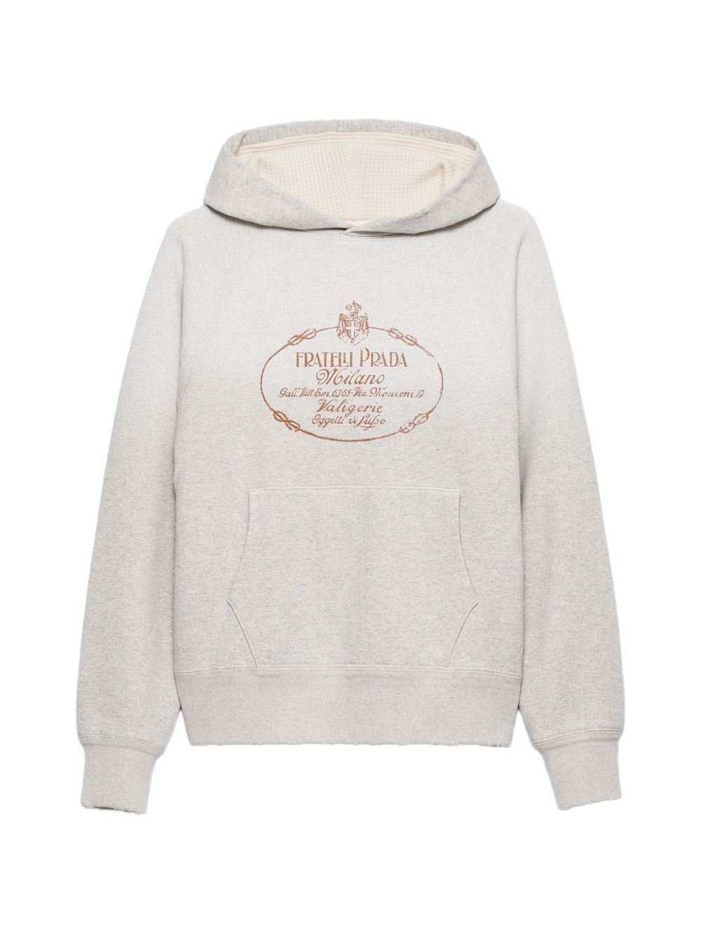 Prada Logo Cotton Hoodie