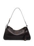 Prada Aimée Large Leather Shoulder Bag