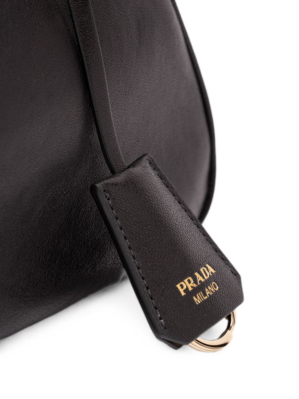 Prada Aimée Large Leather Shoulder Bag