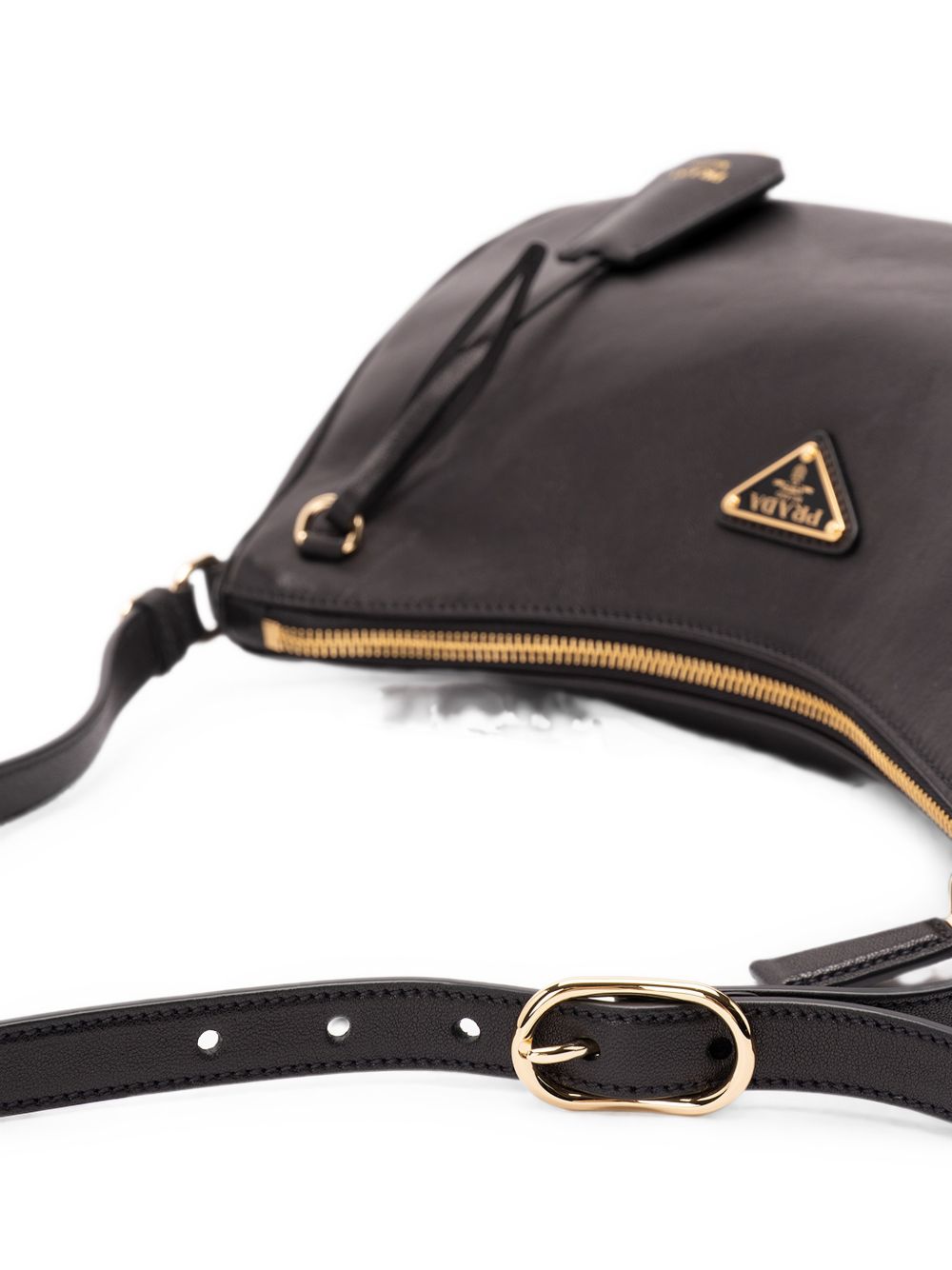 Prada Aimée Large Leather Shoulder Bag