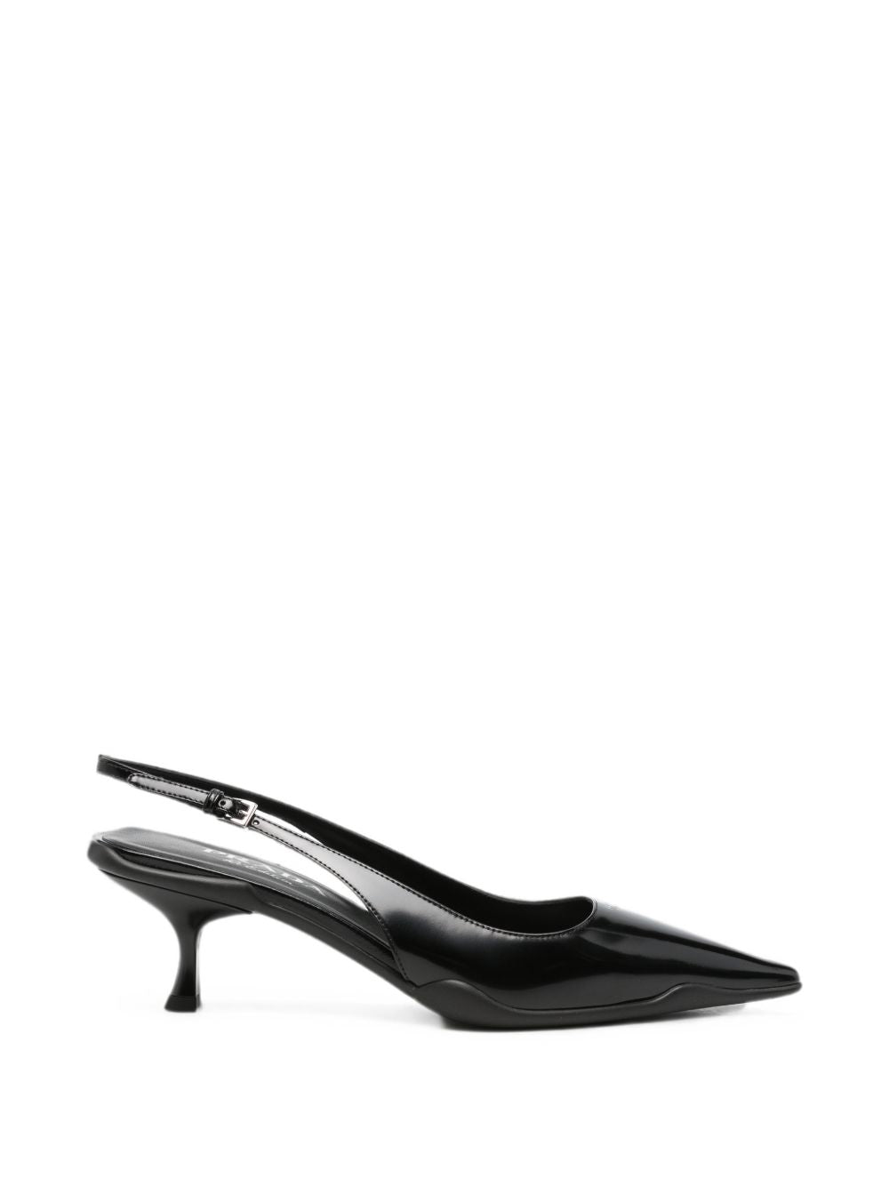 Prada Leather Slingback Pumps — Black