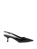 Prada Leather Slingback Pumps — Black