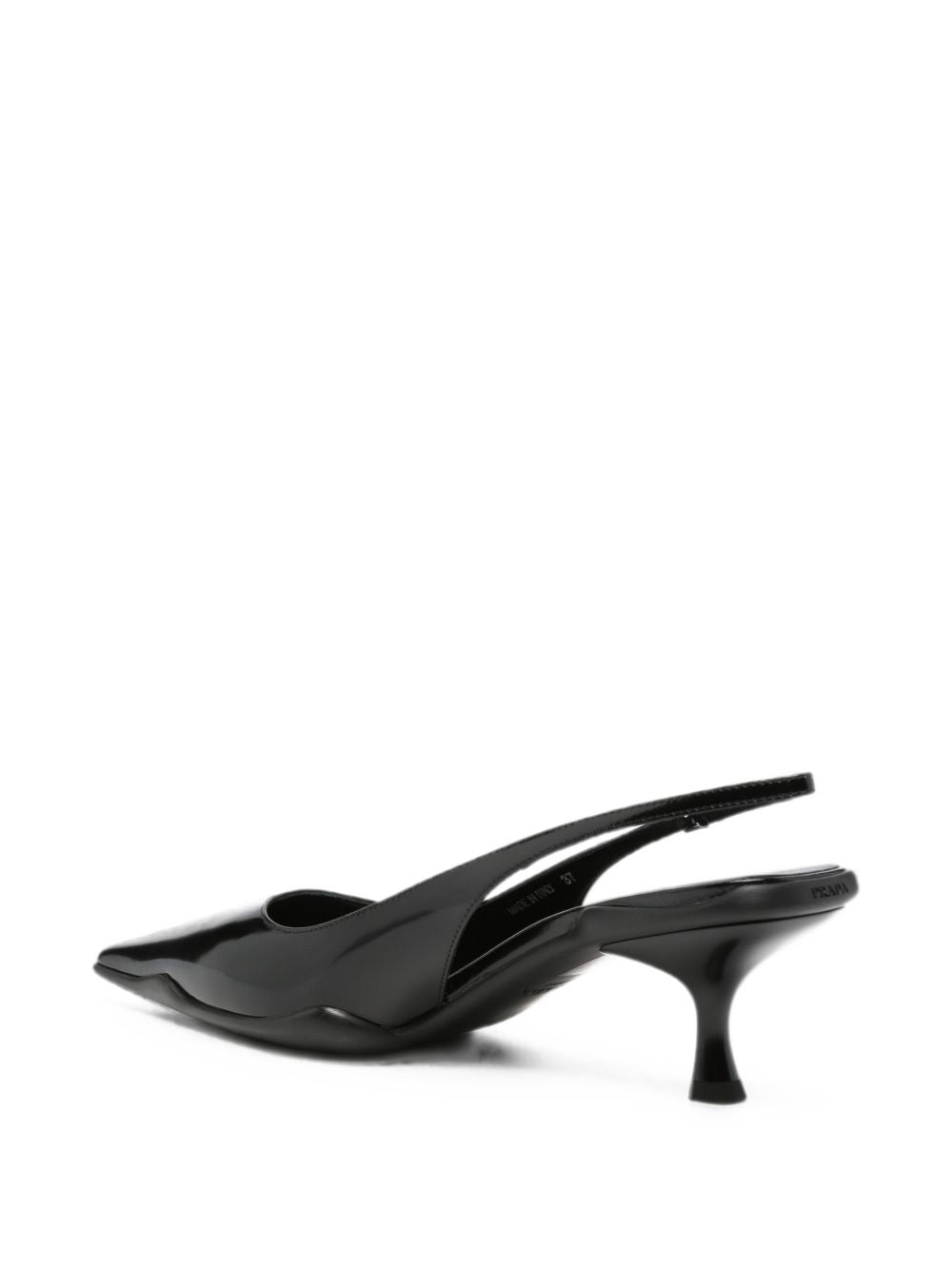 Prada Leather Slingback Pumps — Black