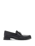 Roger Vivier Viv' Moc Strass Leather Loafers — Black