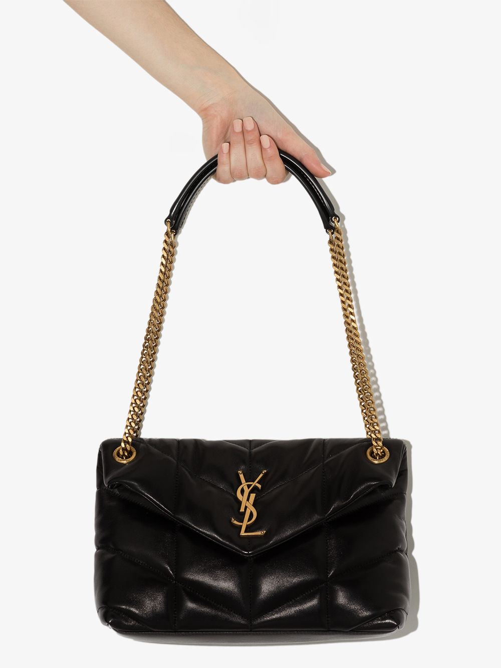 PUFFER SMALL LEATHER BAG
