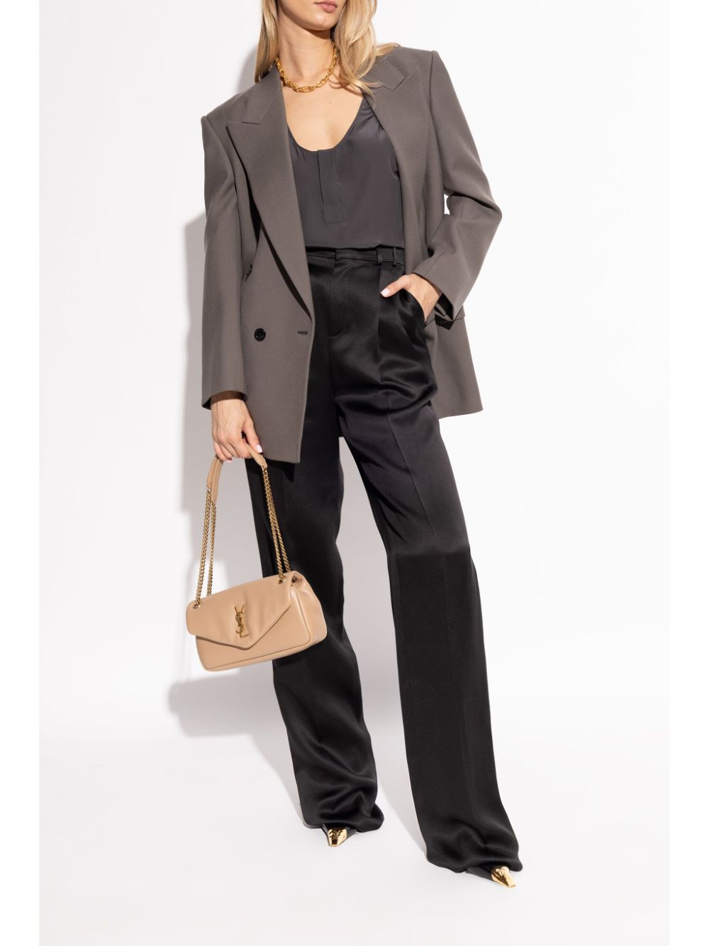 JEANNE SLINGBACK PUMP IN LEATHER