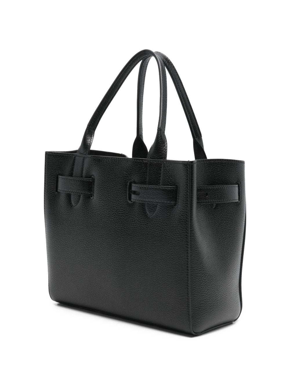Tom Ford Audrey Small Leather Tote — Black