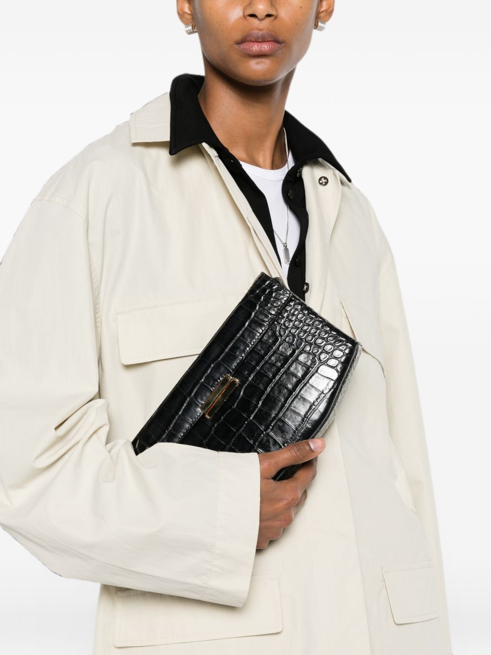 Toteme Clip Leather Shoulder Bag