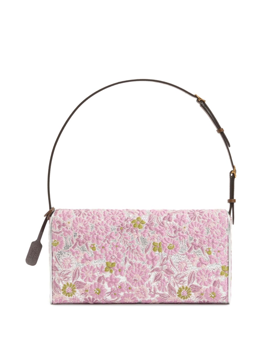 VALENTINO GARAVANI Devain Small Jacquard Lurex Shoulder Bag