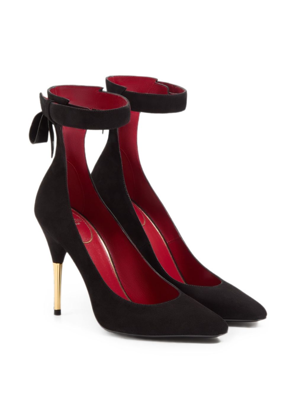 VALENTINO GARAVANI Fatale Suede Leather Pumps - Black