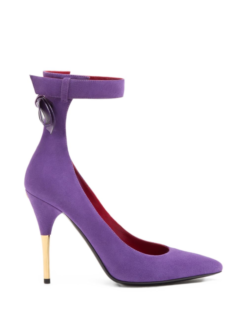 VALENTINO GARAVANI Fatale Suede Leather Pumps - Purple
