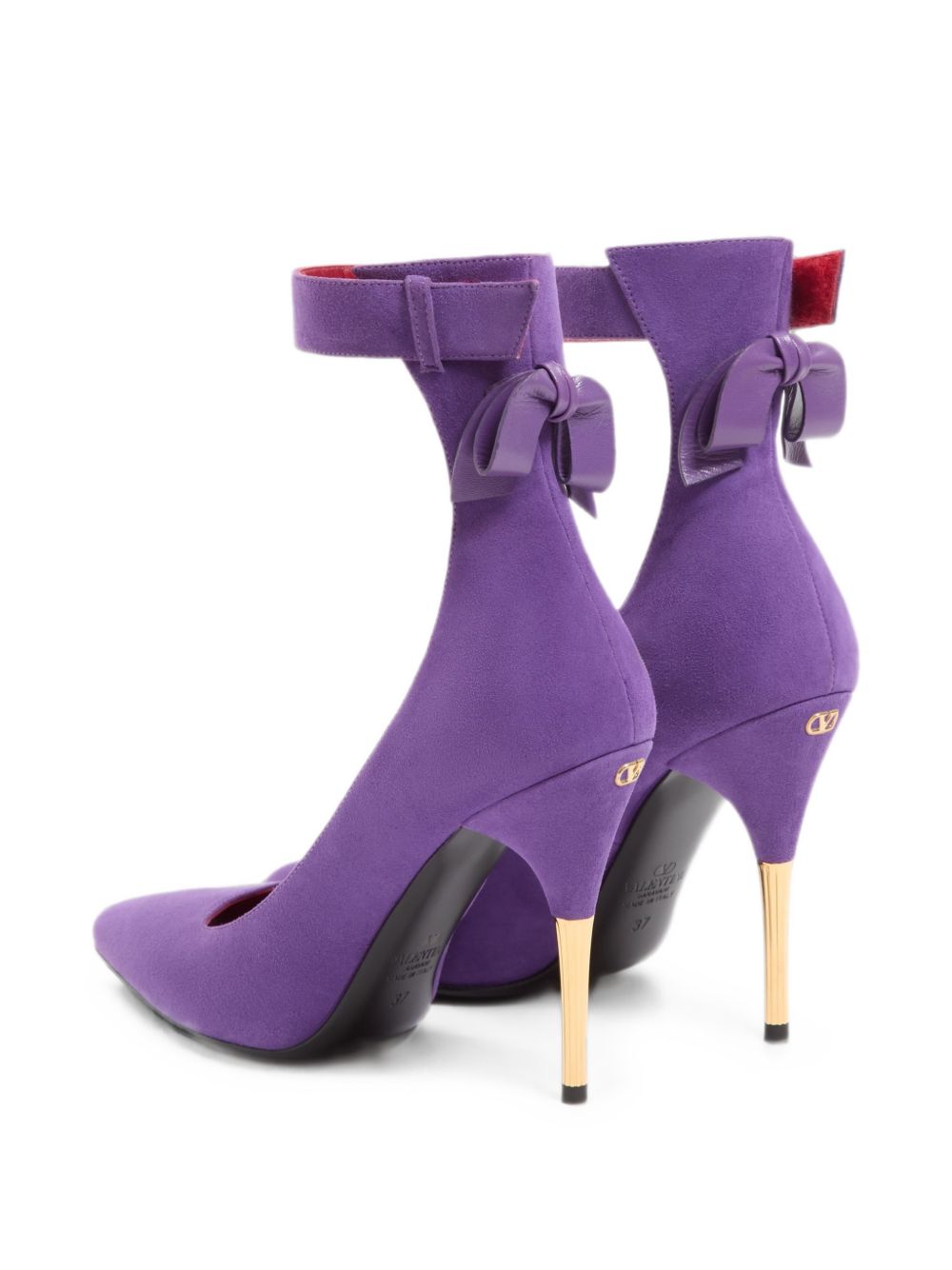 VALENTINO GARAVANI Fatale Suede Leather Pumps - Purple