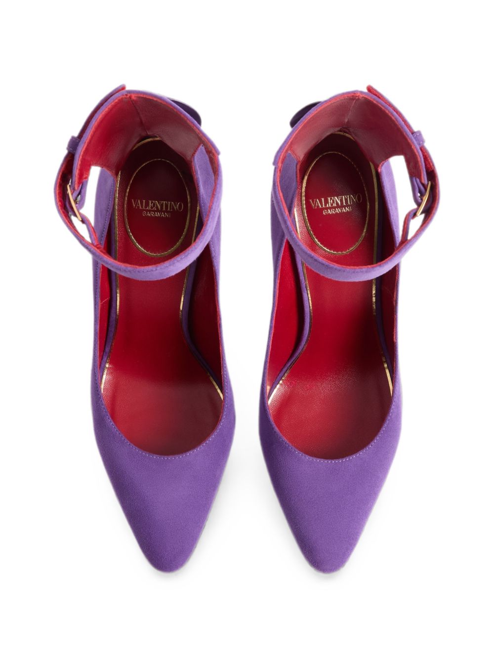 VALENTINO GARAVANI Fatale Suede Leather Pumps - Purple