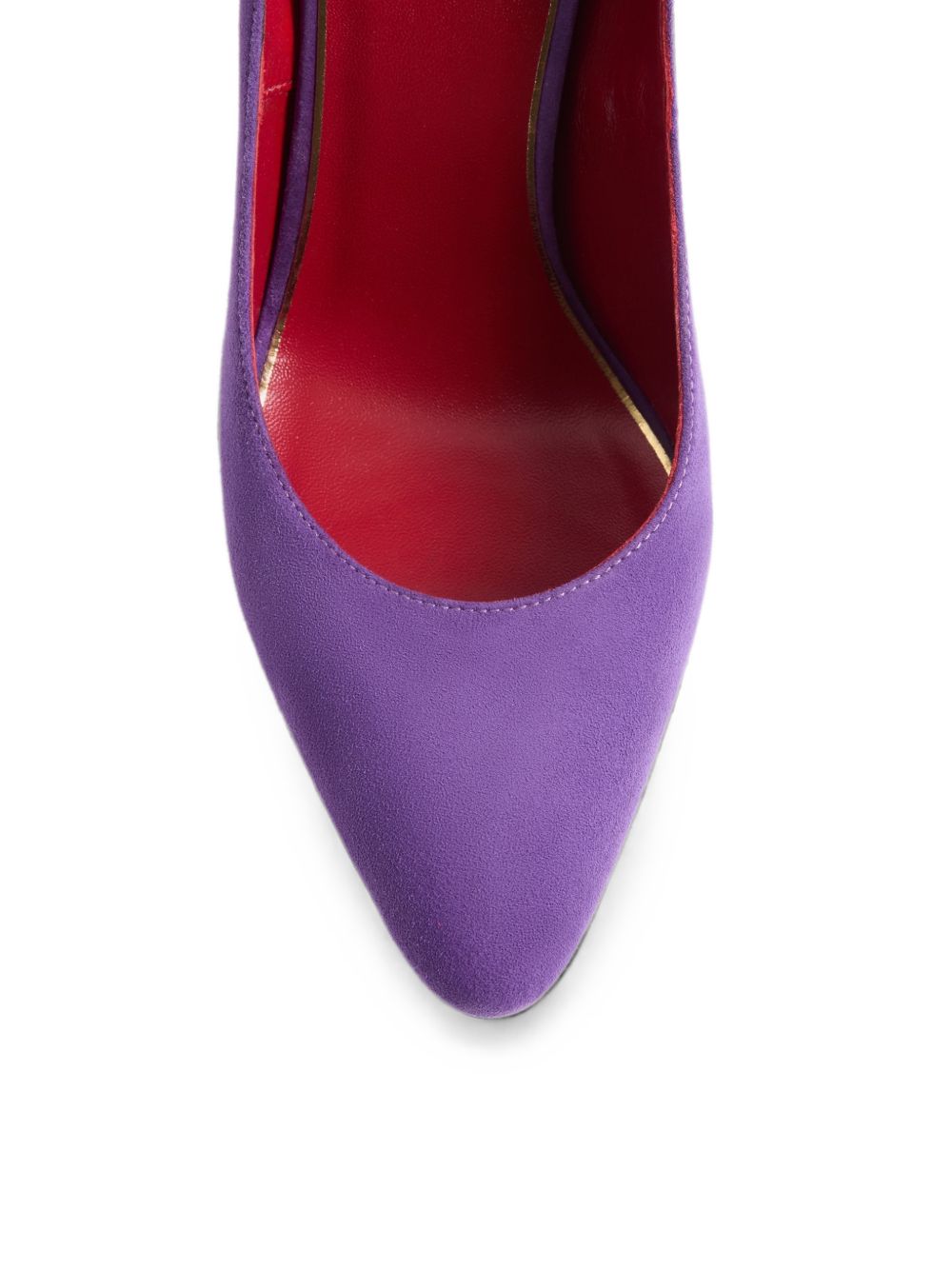 VALENTINO GARAVANI Fatale Suede Leather Pumps - Purple
