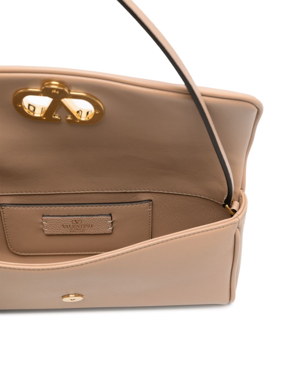 VALENTINO GARAVANI Devain Small Leather Shoulder Bag - Rose Pink