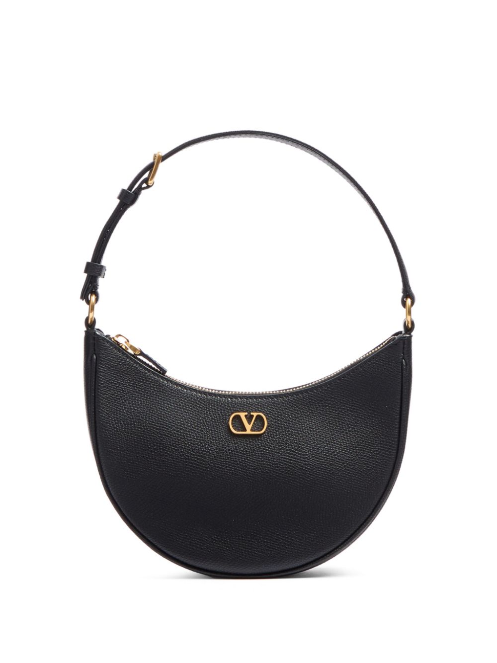 Valentino Garavani VLogo Signature Leather Mini Bag — Black
