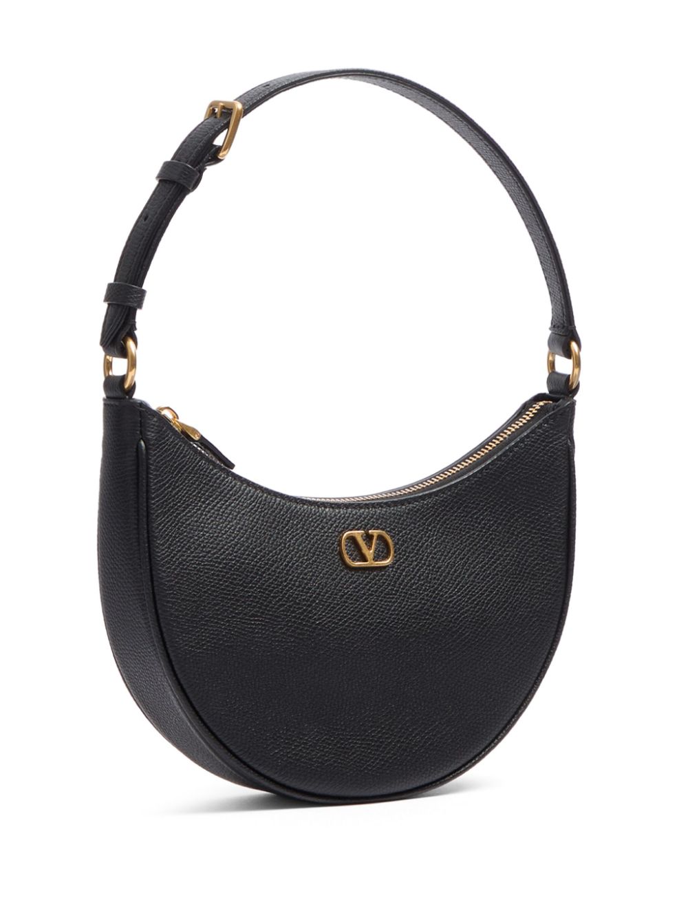 Valentino Garavani VLogo Signature Leather Mini Bag — Black