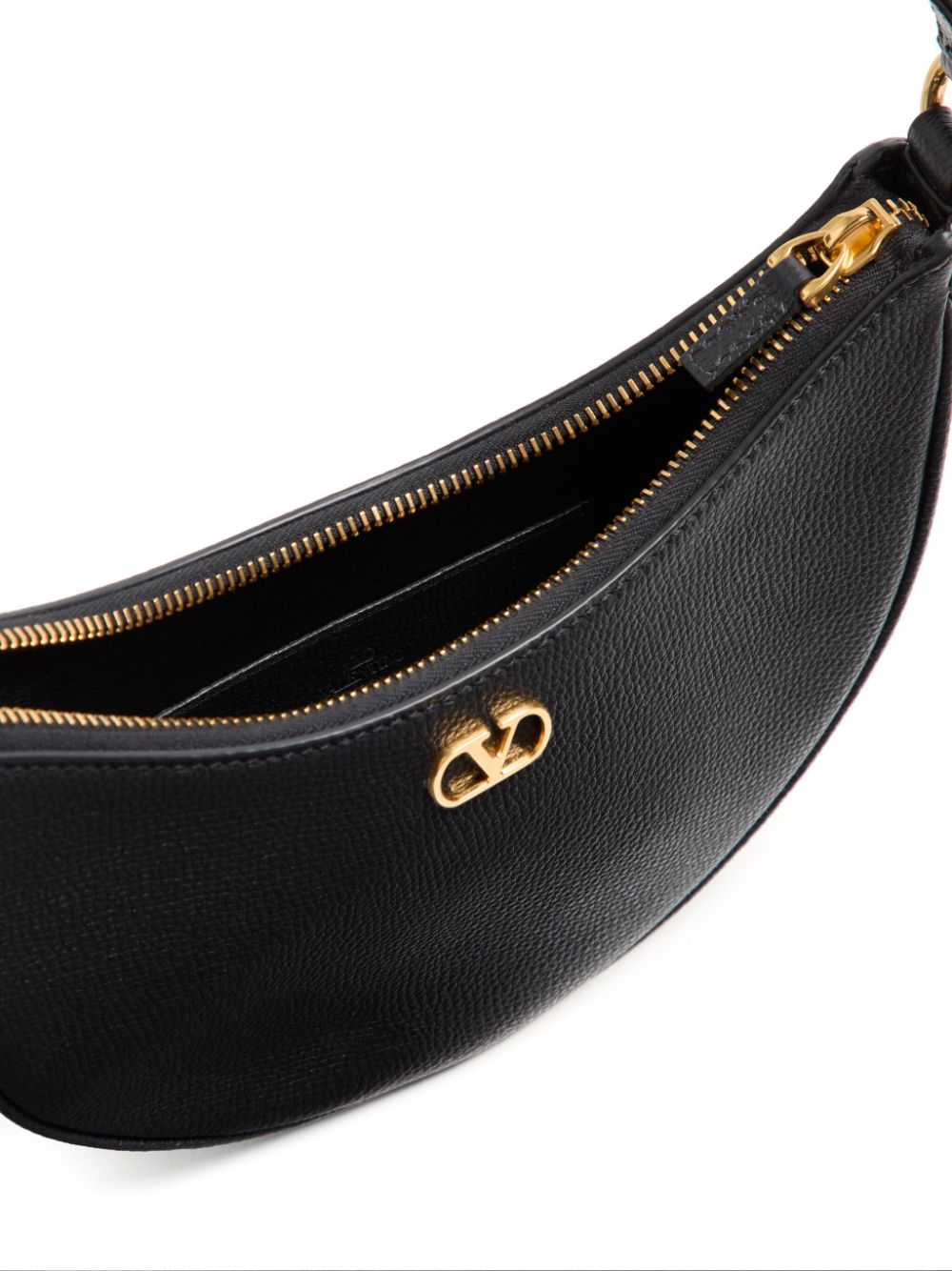 Valentino Garavani VLogo Signature Leather Mini Bag — Black