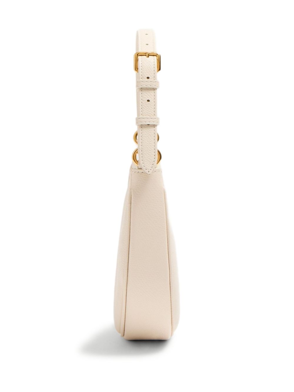 Valentino Garavani VLogo Signature Leather Mini Bag — Ivory