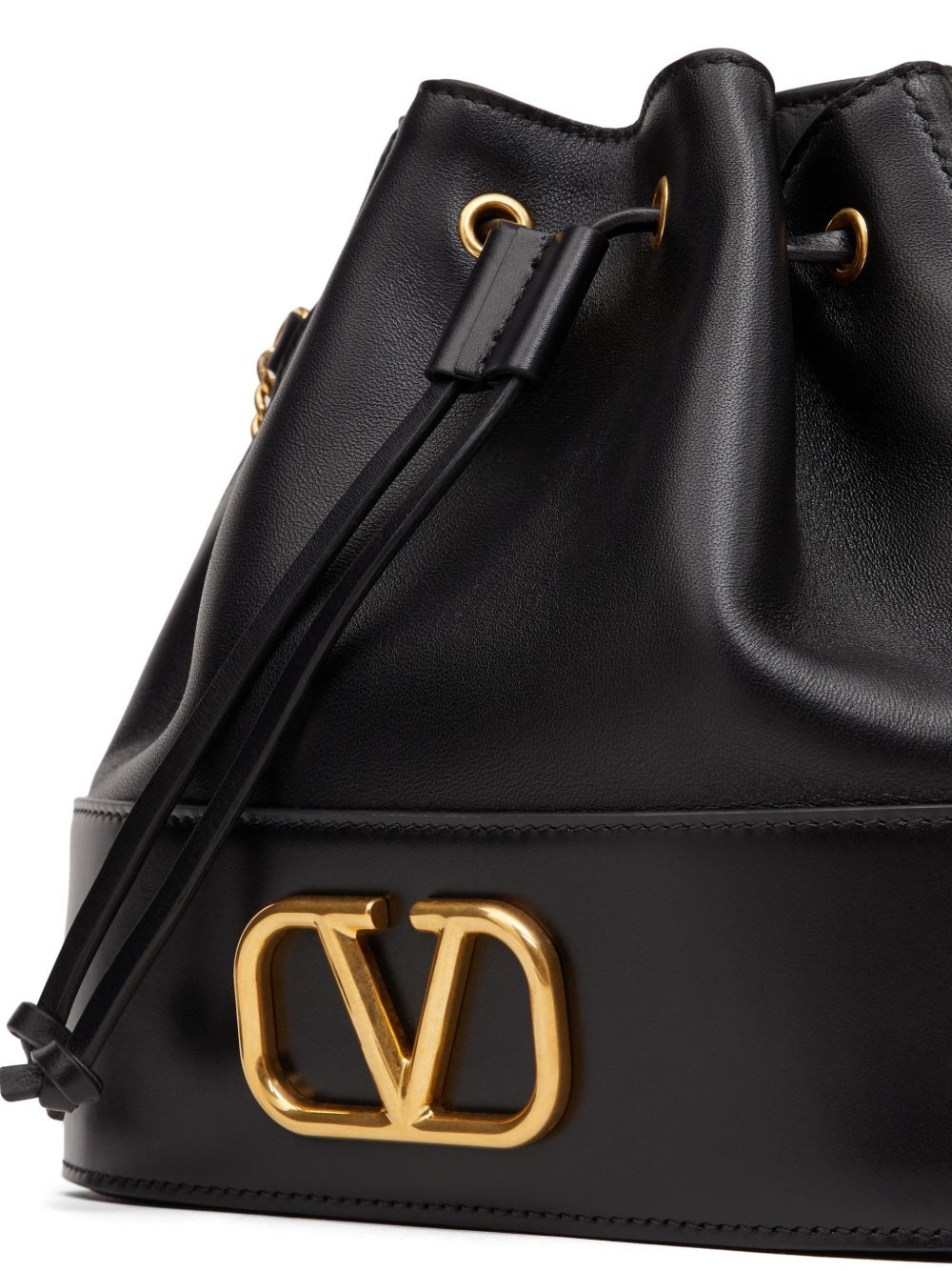 VALENTINO GARAVANI VLogo Signature Leather Mini Bag - Black