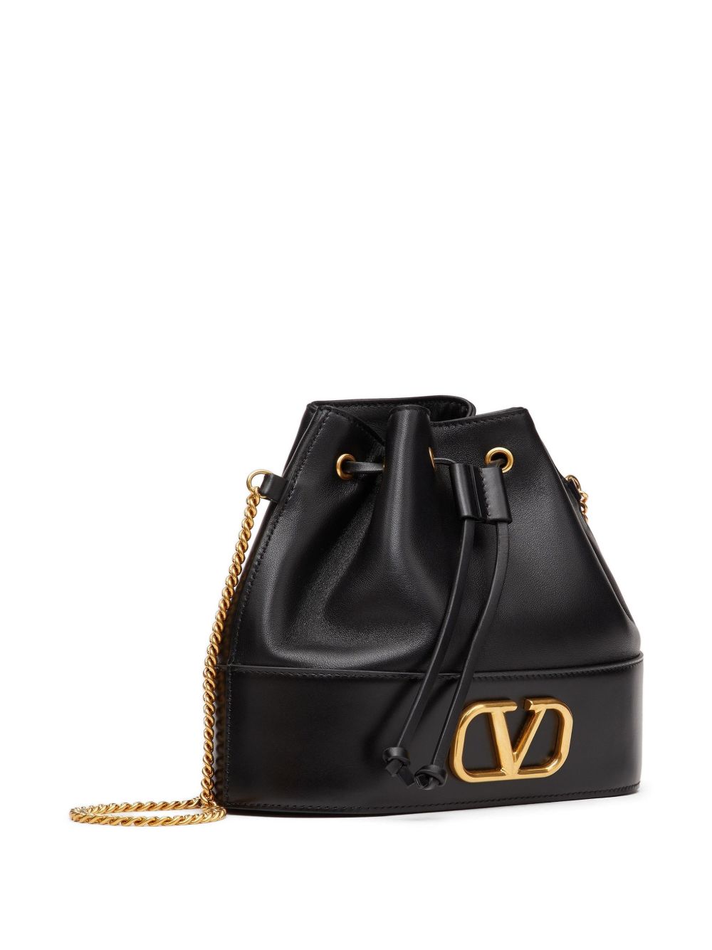 VALENTINO GARAVANI VLogo Signature Leather Mini Bag - Black