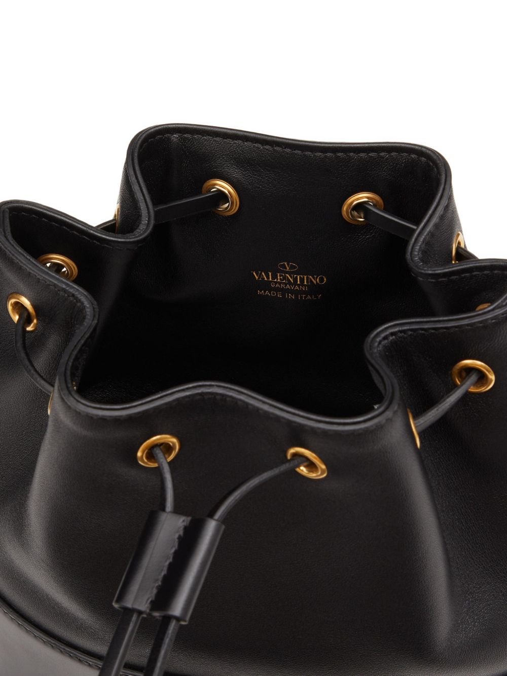 VALENTINO GARAVANI VLogo Signature Leather Mini Bag - Black