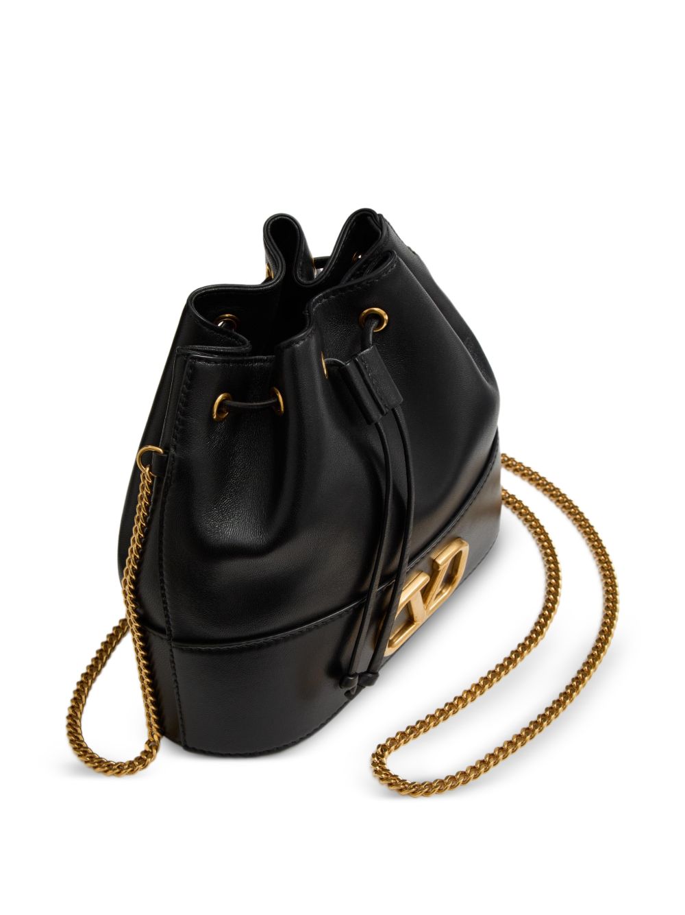 VALENTINO GARAVANI VLogo Signature Leather Mini Bag - Black