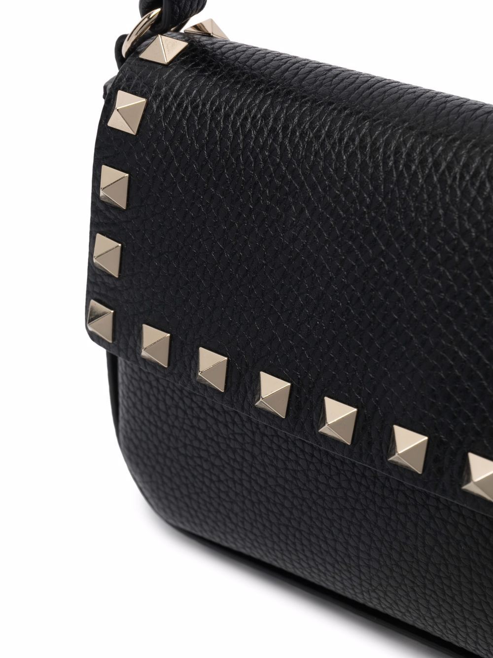 Valentino Garavani Rockstud Leather Mini Bag — Black
