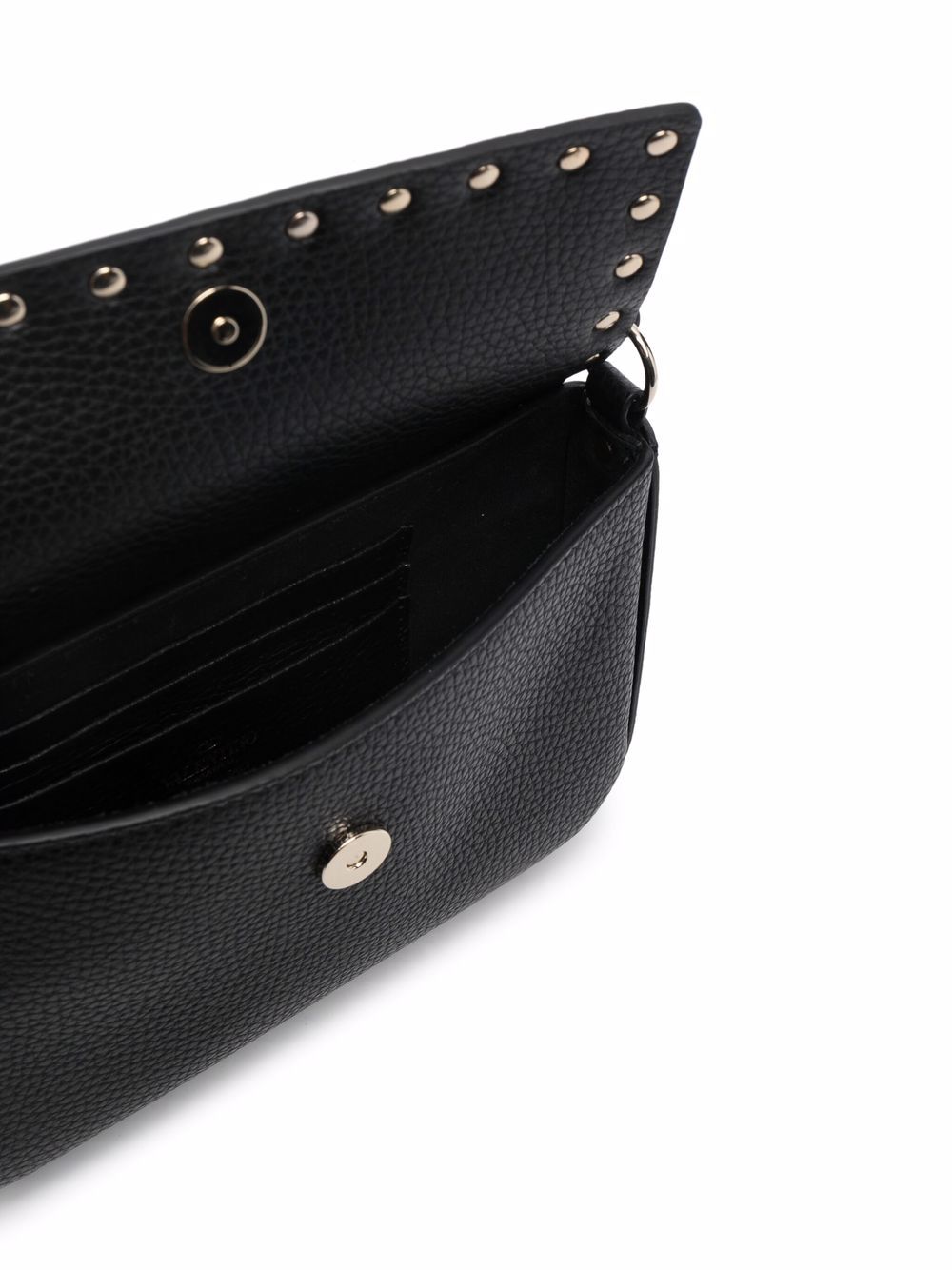 Valentino Garavani Rockstud Leather Mini Bag — Black