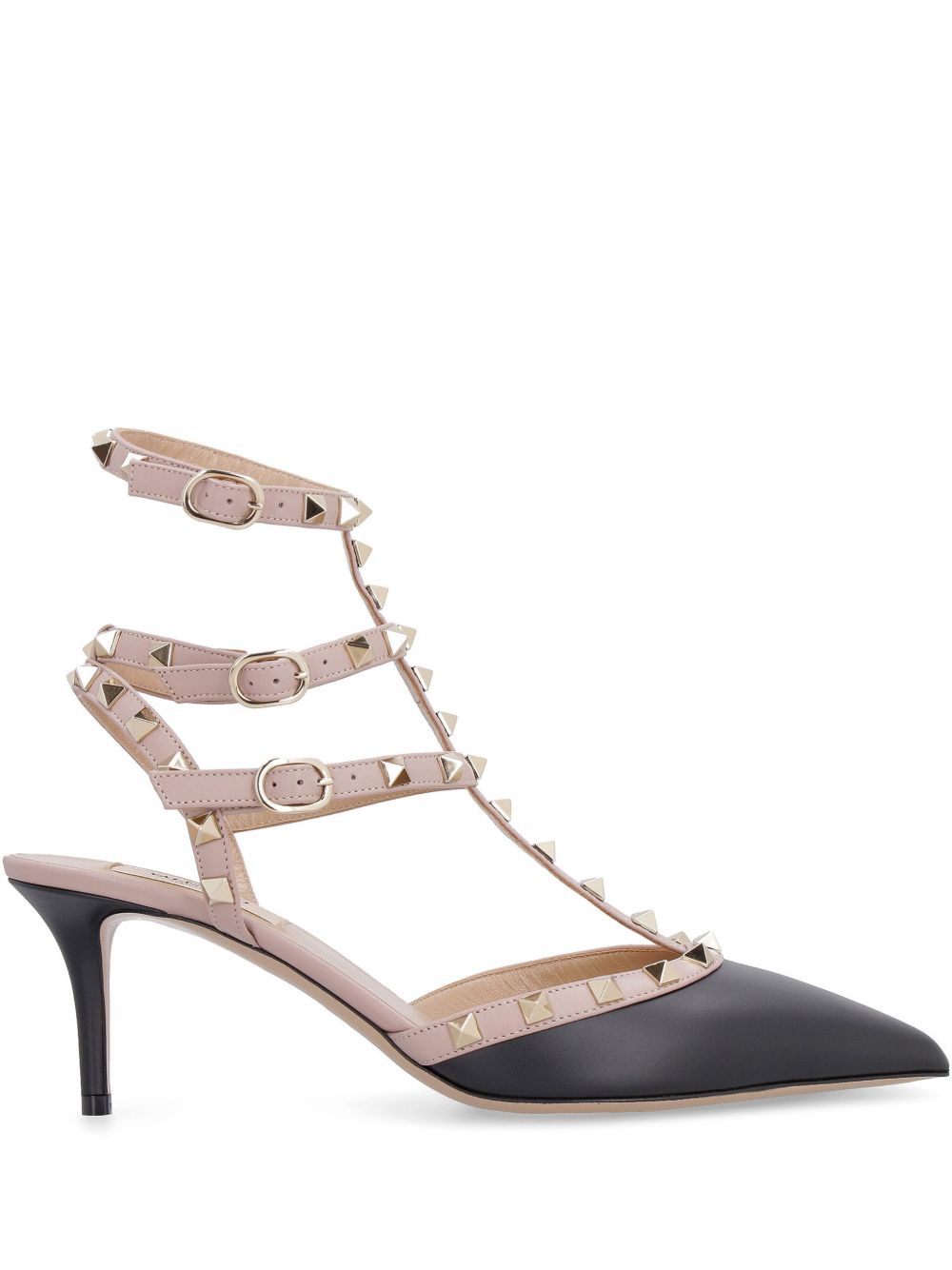 VALENTINO GARAVANI Rockstud Leather Pumps 7cm - Black