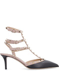 VALENTINO GARAVANI Rockstud Leather Pumps 7cm - Black