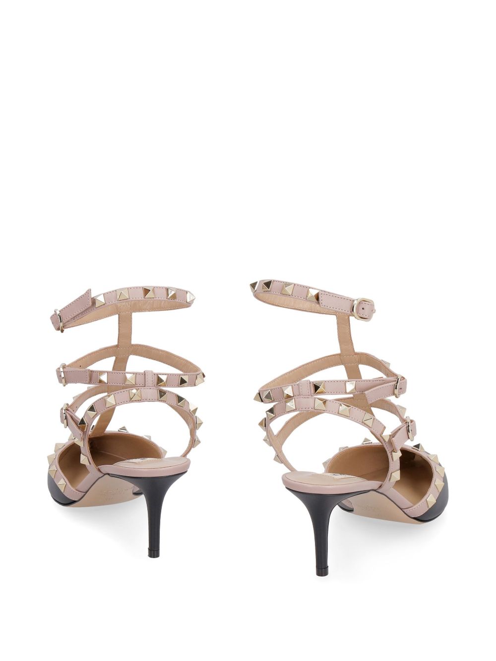 VALENTINO GARAVANI Rockstud Leather Pumps 7cm - Black