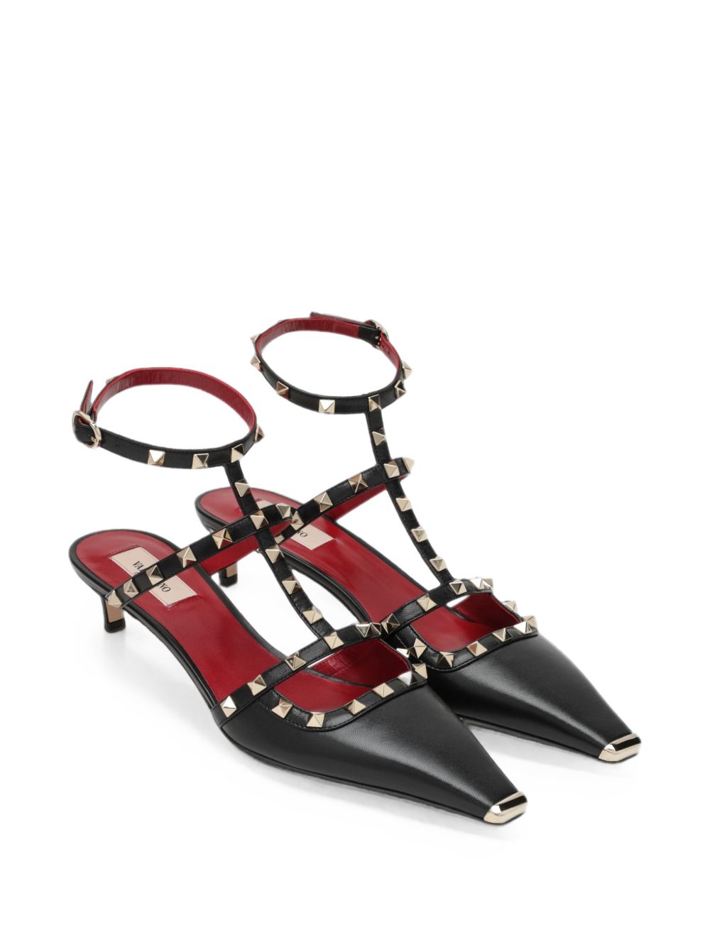 VALENTINO GARAVANI Rockstud Leather Pumps - Black