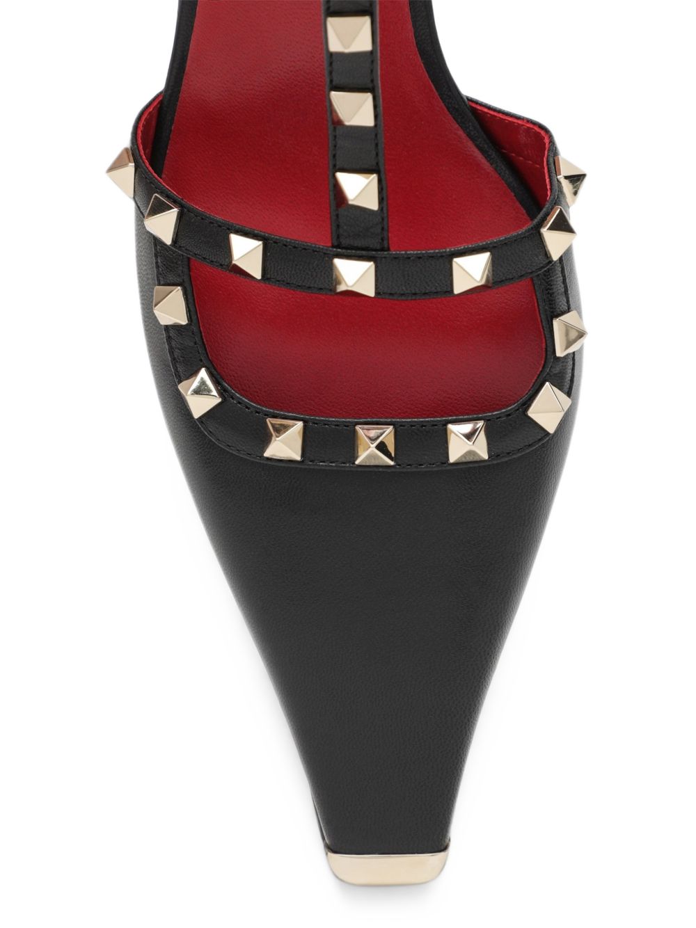 VALENTINO GARAVANI Rockstud Leather Pumps - Black