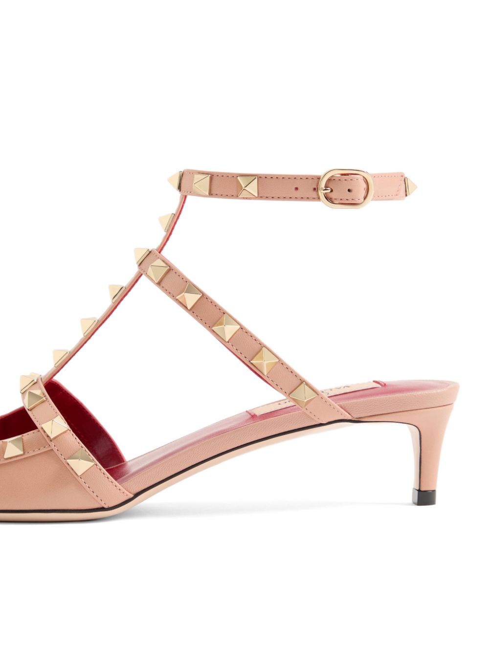 VALENTINO GARAVANI Rockstud Leather Pumps 4cm - Powder