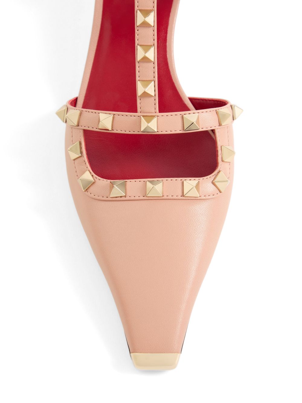 VALENTINO GARAVANI Rockstud Leather Pumps 4cm - Powder