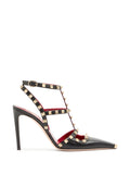 VALENTINO GARAVANI Rockstud Leather Pumps 10cm - Black