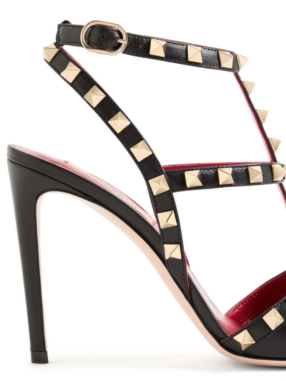 VALENTINO GARAVANI Rockstud Leather Pumps 10cm - Black