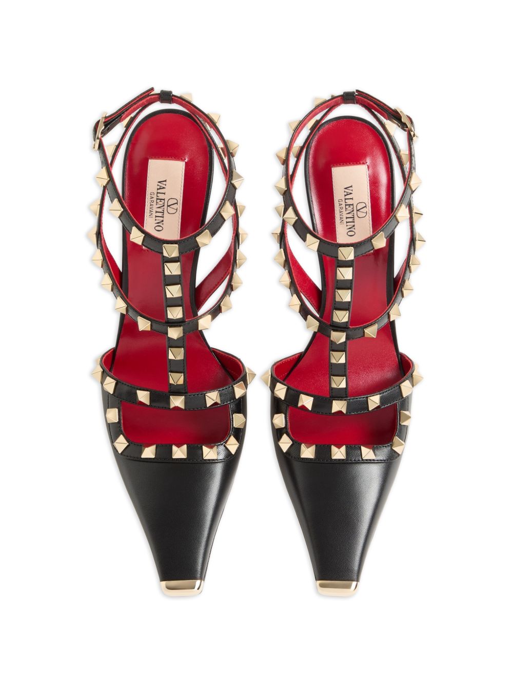 VALENTINO GARAVANI Rockstud Leather Pumps 10cm - Black