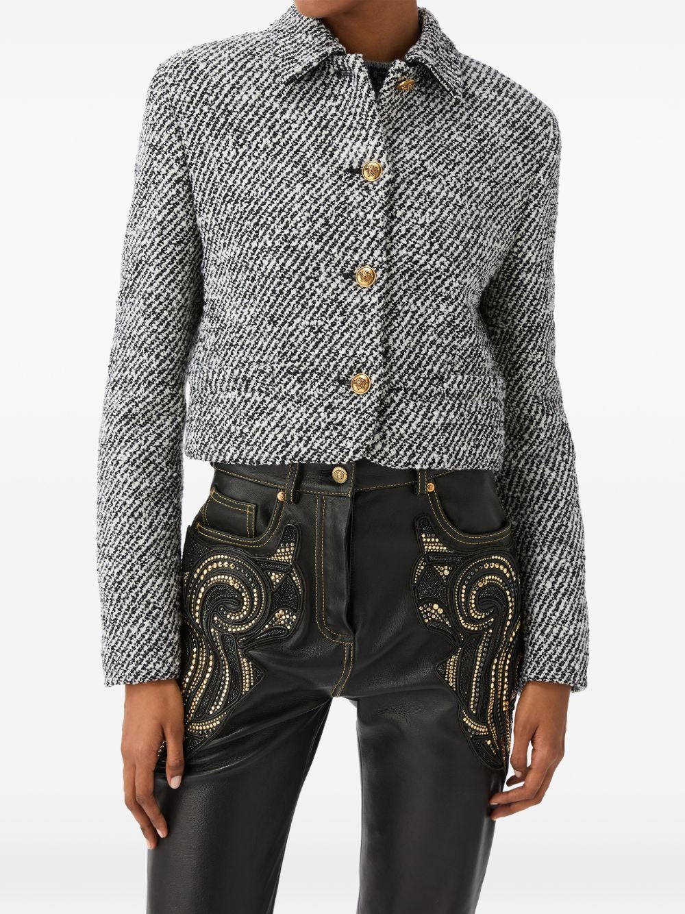Versace Bouclé Wool Jacket