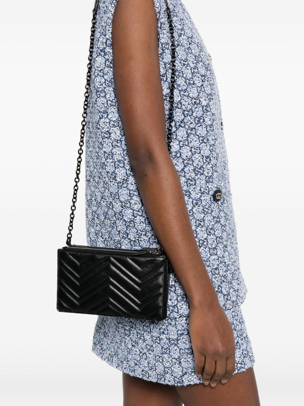 GUCCI GG MARMONT LEATHER MINI BAG