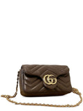 GUCCI GG MARMONT LEATHER MINI BAG