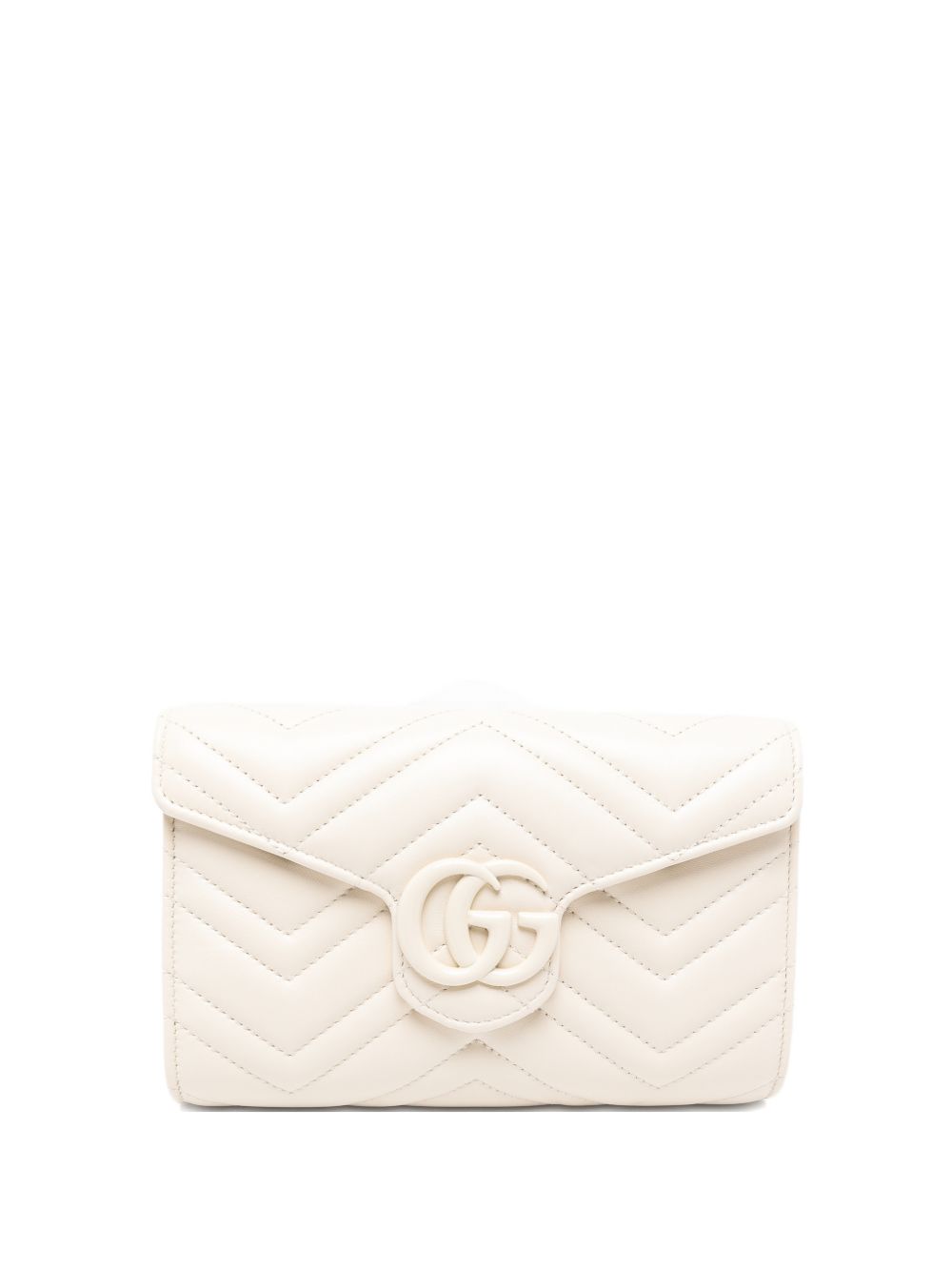 GUCCI GG MARMONT LEATHER WALLET ON CHAIN