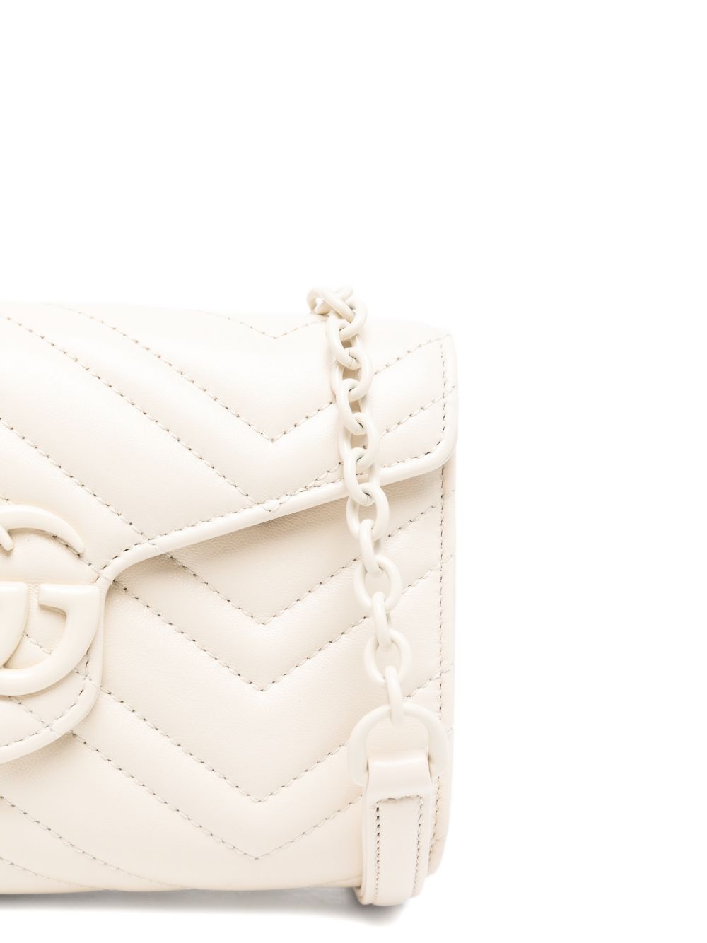 GUCCI GG MARMONT LEATHER WALLET ON CHAIN