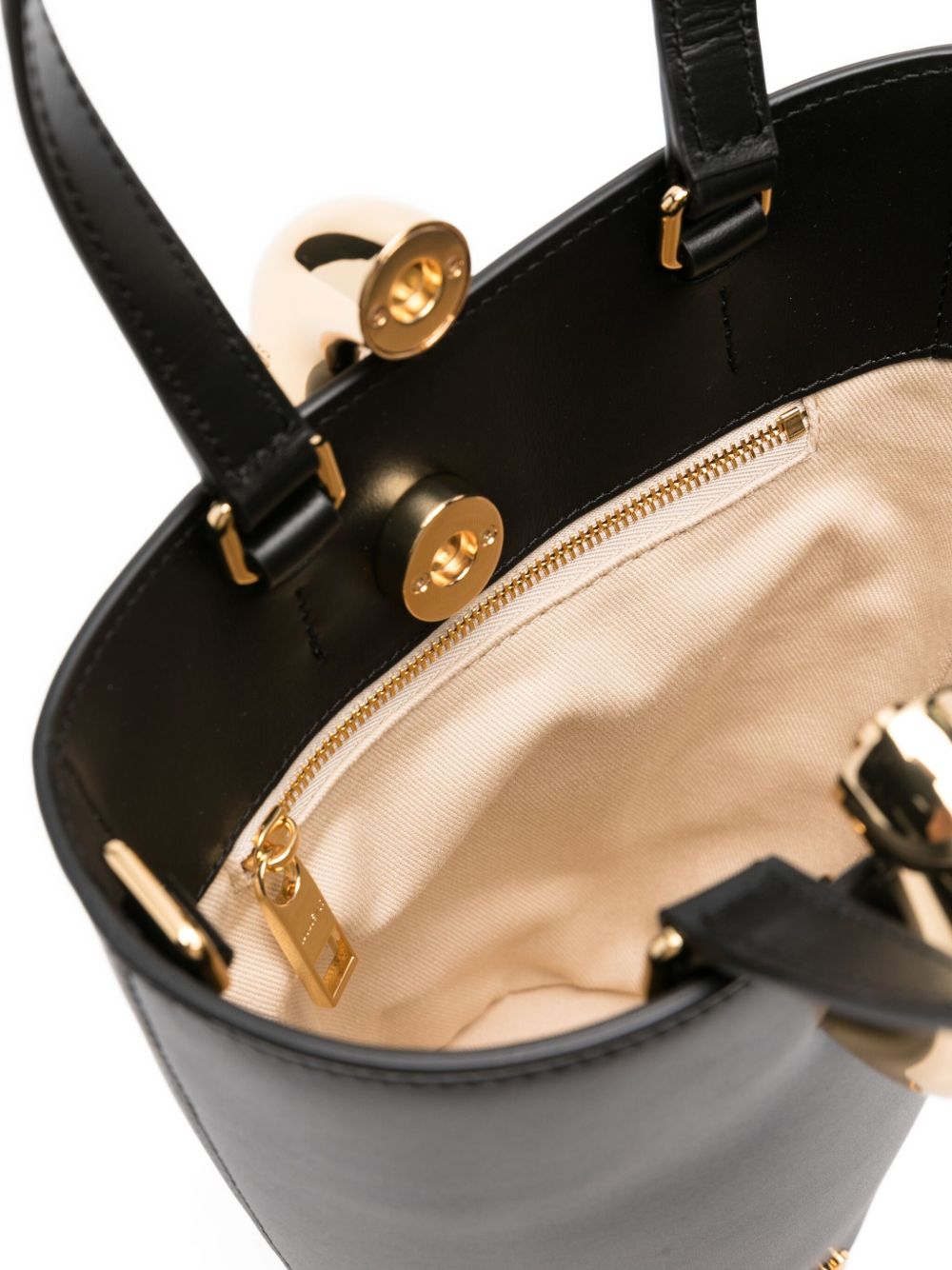 JACQUEMUS LE PETIT LEATHER DOLL BUCKET BAG