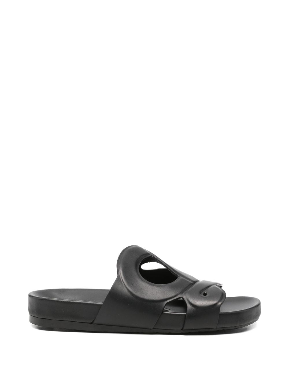 LEATHER MONOGRAM EASE SLIDES