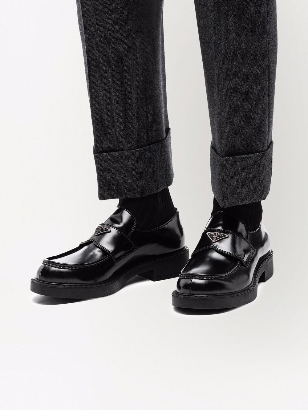 CHOCOLATE LEATHER LOAFER
