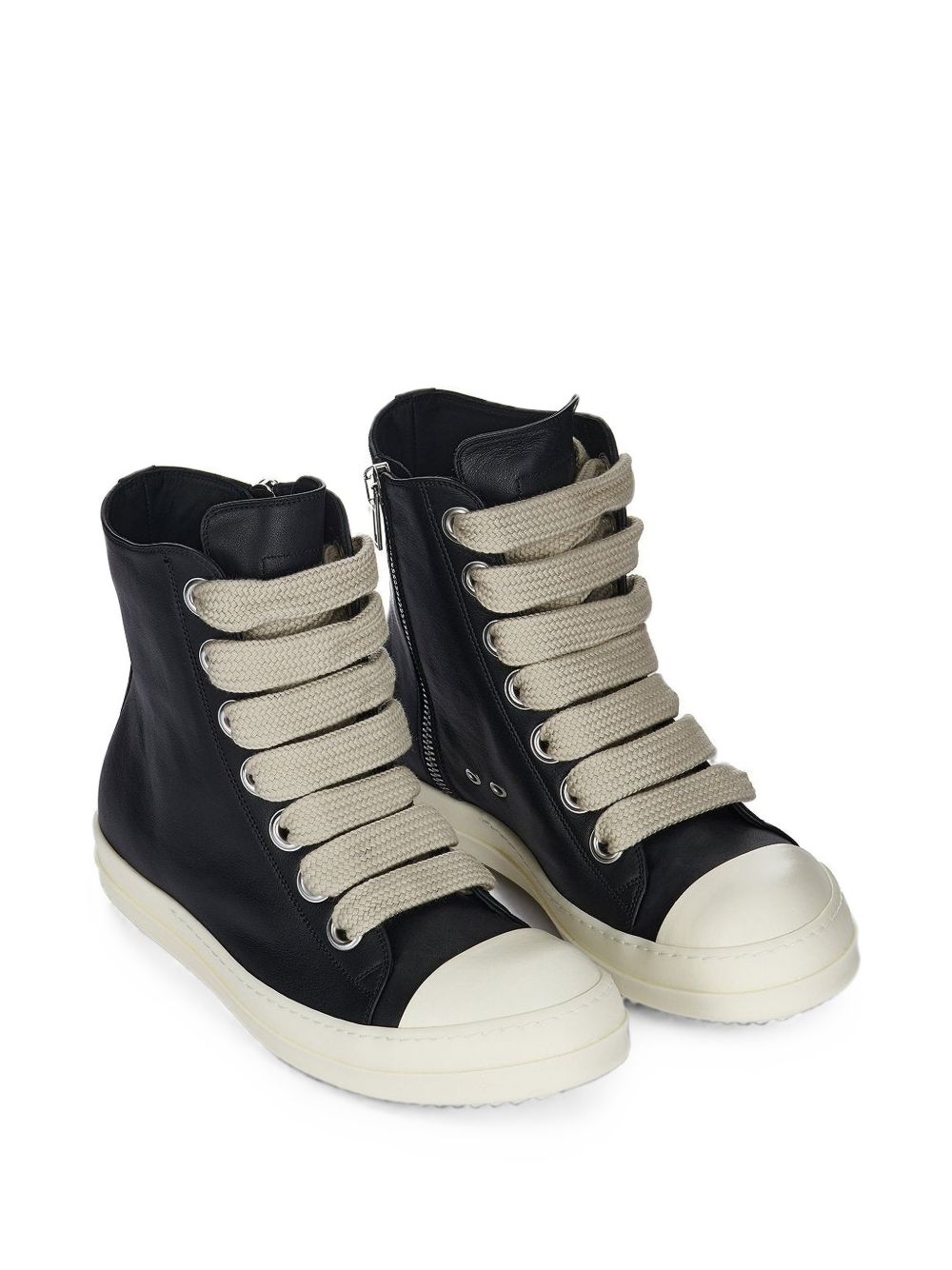 Rick Owens Leather Jumbolace Sneakers 6