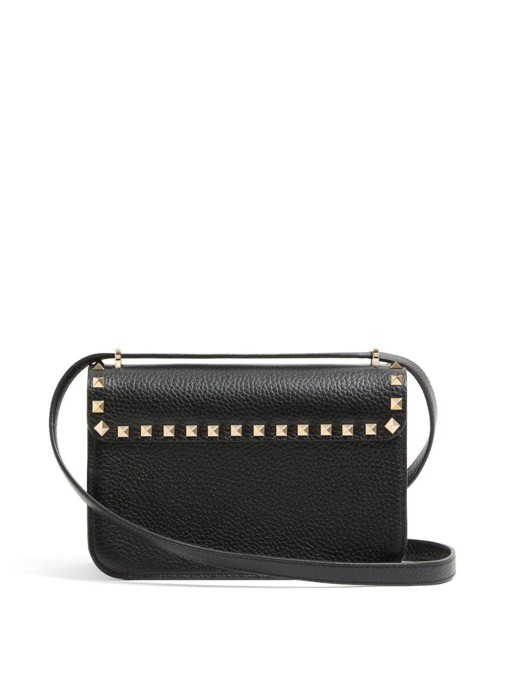 VALENTINO GARAVANI ROCKSTUD SMALL LEATHER BAG (BLACK)